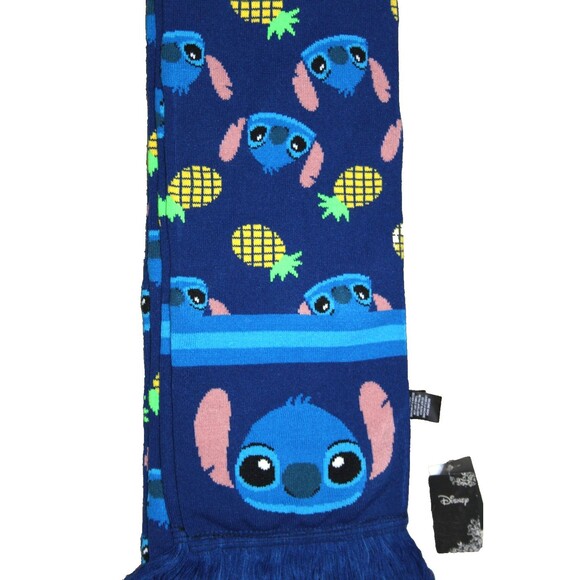 Disney Stitch Pineapple Knit Scarf Hot Topic Exclusive  One Size Collaboration - Picture 2 of 11